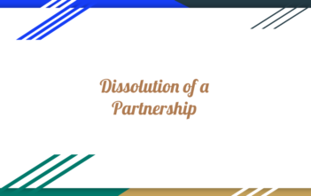 Dissolution Of Partnership