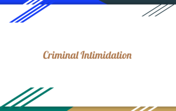 Criminal Intimidation