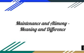 Maintenance and Alimony