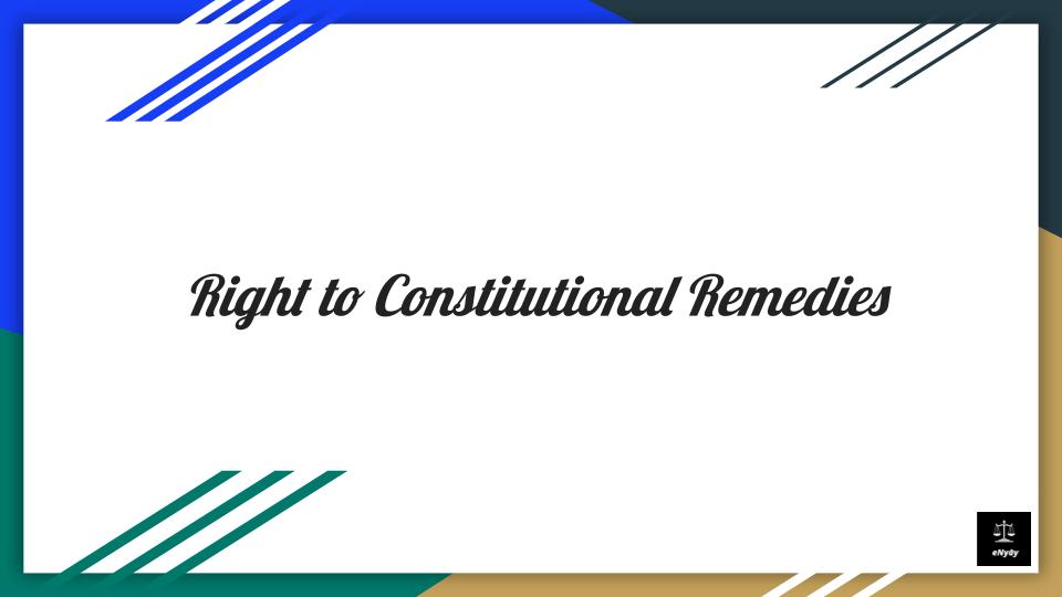 What Is Meant By Right To Constitutional Remedies